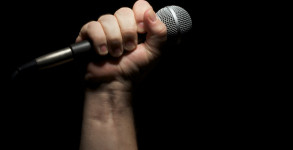 Microphone in Fist